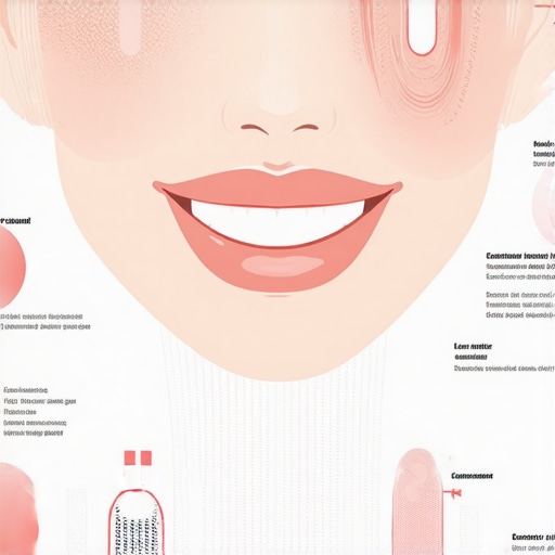 Infographic showing combined cosmetic and functional dental procedures for a comprehensive smile makeover.