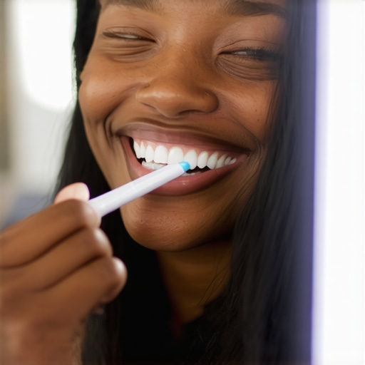 Maintaining a Healthy Smile with Proper Oral Hygiene Person brushing teeth to care for veneers and natural teeth