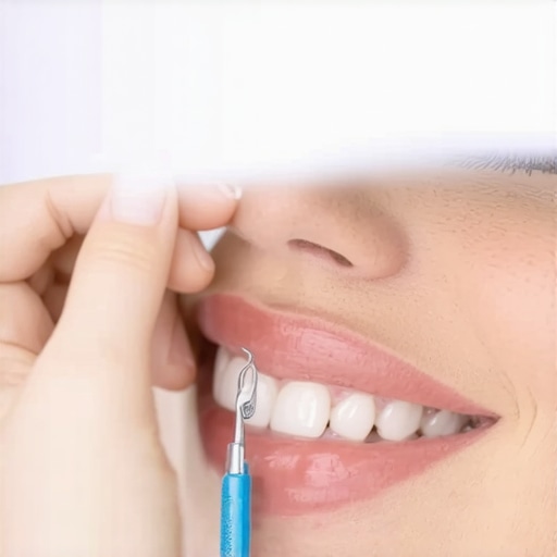Dentist discussing dental implant options with a patient during consultation.
