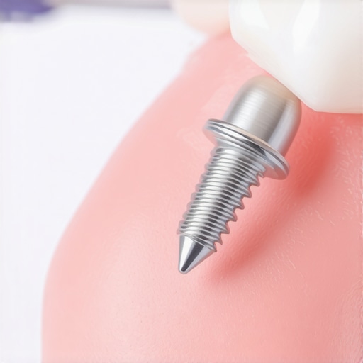 Professional dental implant procedure Dentist performing a dental implant in a clinic