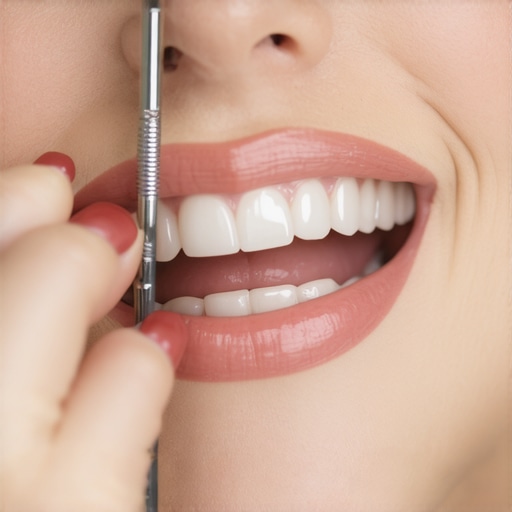 Dental professional expertly bonding veneers onto a patient’s teeth, highlighting precision and care.