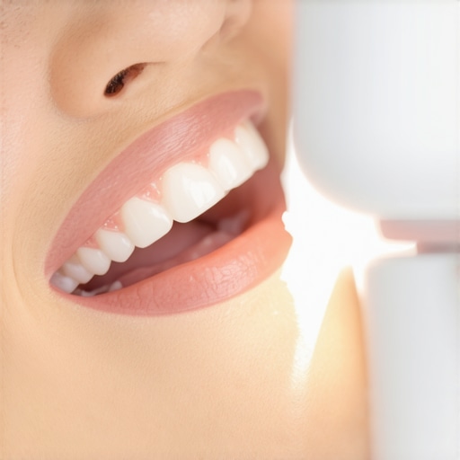 A dentist using a digital intraoral scanner to take precise dental impressions.