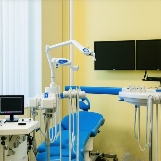 Interior of a dental clinic with the latest technology and equipment