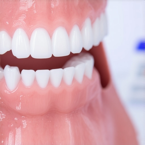 Dentist scanning patient's teeth with a high-tech intraoral device