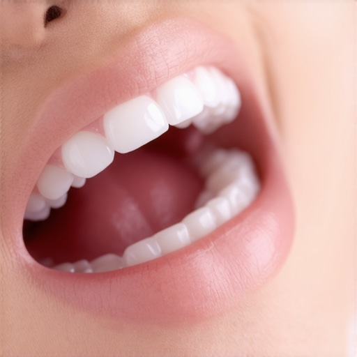 Dentist applying a veneer using digital tools with attention to natural light reflection.