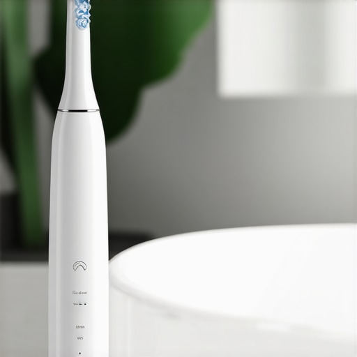 Ultrasonic toothbrush with smart sensors and mobile app for cosmetic dentistry care