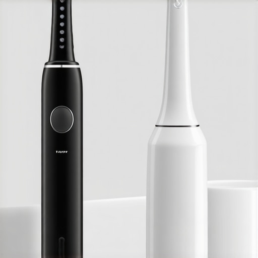Sonic toothbrush and water flosser demonstrating modern oral hygiene technology.