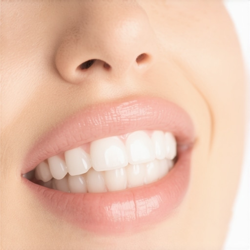 Person applying teeth whitening gel with a custom tray for long-lasting results