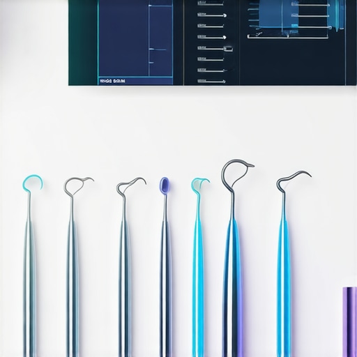A collection of modern dental equipment including ultrasonic scaler and digital imaging devices on a tray.