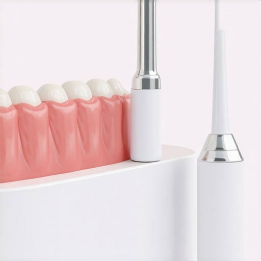 Dental Tools for Effective Maintenance Ultrasonic scaler and water flosser being used for dental cleaning