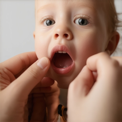 Parent holding a child's knocked-out tooth with care during an emergency.