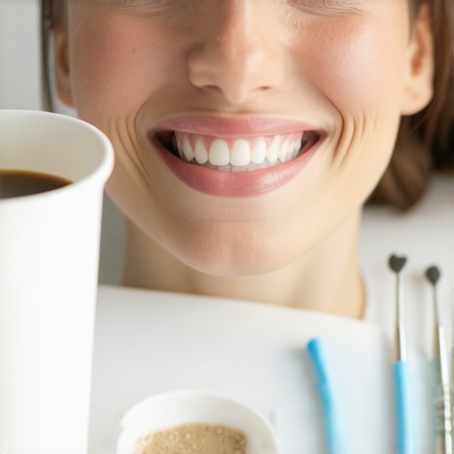 The secret to preventing coffee stains on your new dental implants