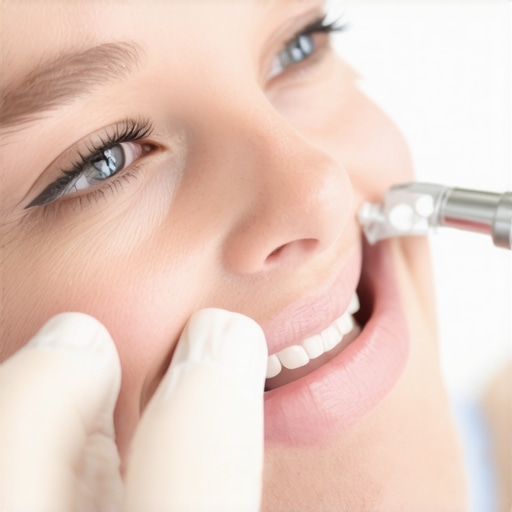 Dental Examination with Advanced Imaging Dentist using imaging technology to assess patient's teeth
