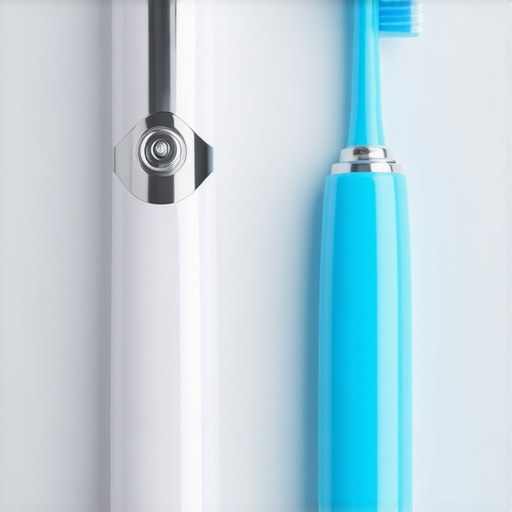 Ultrasonic scaler and sonic toothbrush on a dental tray showing dental maintenance equipment.