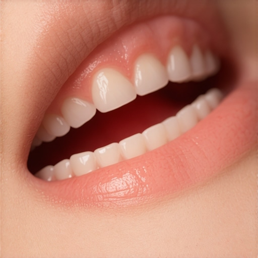 Gum Examination by Dentist Dentist examining inflamed gums around a dental crown