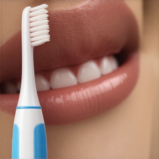 Modern Dental Tools for Maintenance Ultrasonic toothbrush and intraoral scanner being used by a dentist
