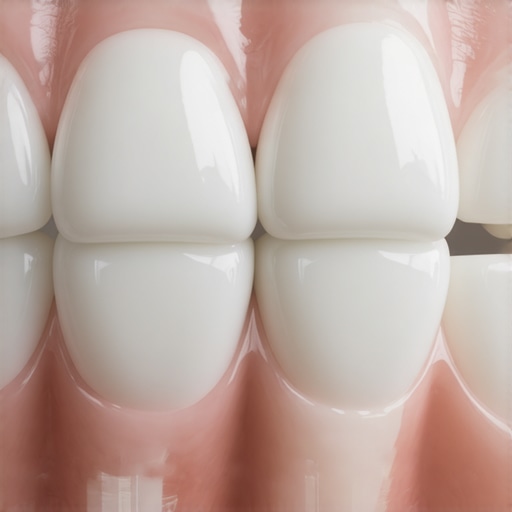 A 3D dental model showing how buccal tipping widens the smile arch.