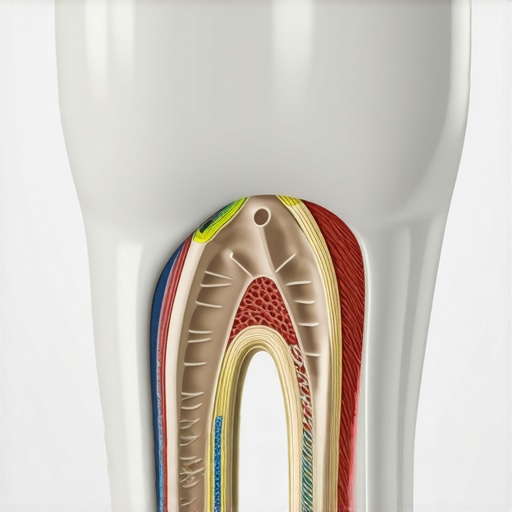 Advanced 3D CBCT Bone Density Scan A detailed 3D dental scan showing the bone and root structure of a tooth to diagnose gum recession causes.