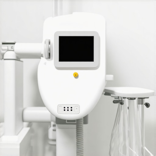 Advanced 3D Dental Scanning for TMJ Diagnosis A professional CBCT scanner in a dental office used for 3D imaging of the jaw.
