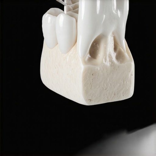 A digital 3D dental scan showing the structural mapping of a molar for a crown restoration.
