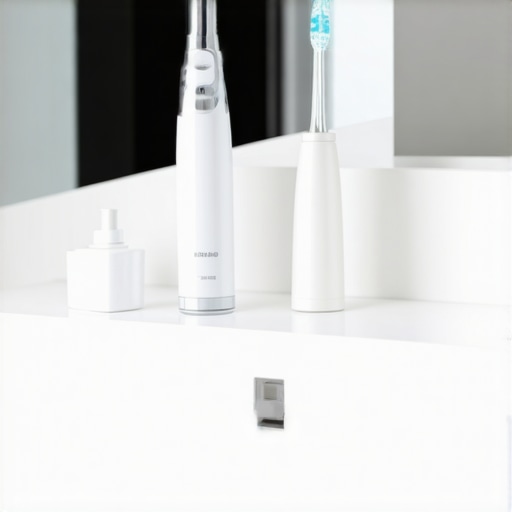 High-end dental maintenance tools for veneers and implants on a marble counter