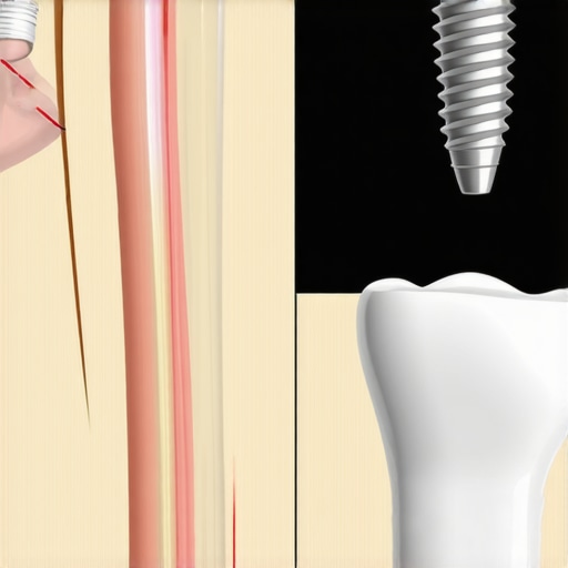 Anatomy of a Dental Implant vs Natural Tooth Diagram comparing natural tooth roots and dental implant anchors