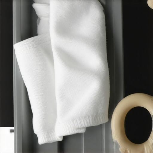 Frozen washcloth and silicone teether for toddler pain relief
