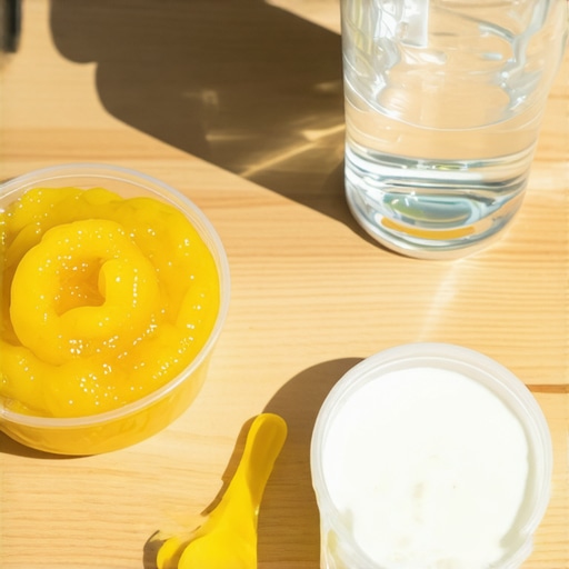 Childhood Post-Dental Recovery Snack Kit A collection of soft, no-chew foods like applesauce and yogurt for kids after a filling.