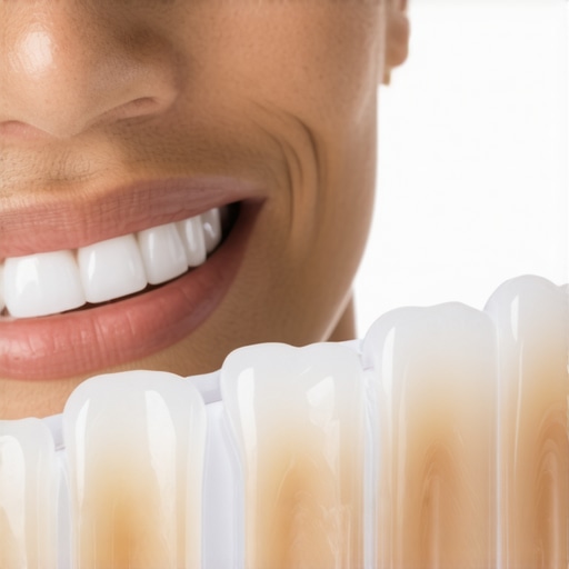 Dental shade guide comparison for porcelain veneers to ensure natural translucency.