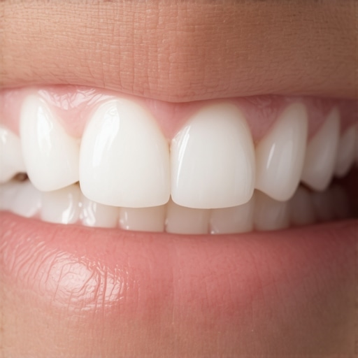 Close-up of teeth showing the difference between healthy enamel and thin, translucent edges.