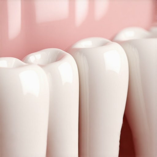 Comparison of Natural Translucency vs Opaque Dental Veneers Close up showing the translucency and natural light reflection of high-quality dental veneers versus fake looking ones.