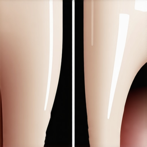 Comparison of light reflection on dental porcelain versus natural enamel Visual demonstration showing the difference in light translucency between a natural tooth and a ceramic veneer under a camera flash.
