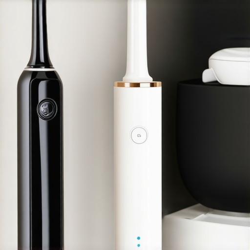 Essential Maintenance Tools for Cosmetic Dentistry Electric toothbrush water flosser and night guard for veneer maintenance