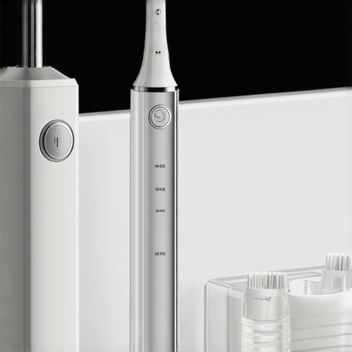 High-end dental care tools including electric toothbrush, water flosser, and night guard
