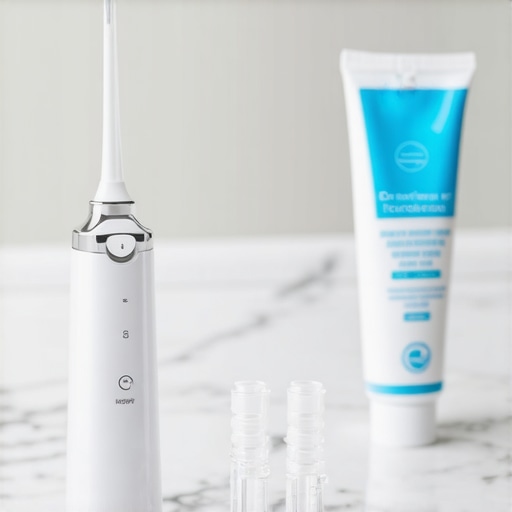 Essential Tools for Dental Maintenance High-end water flosser and night guard for maintaining cosmetic dental work