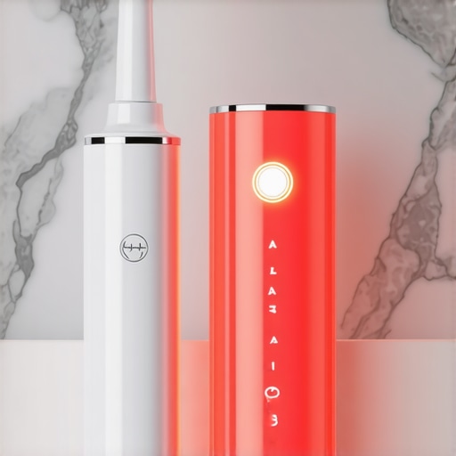 Essential Tools for Dental Work Maintenance High-tech electric toothbrush and water flosser for veneer and implant care