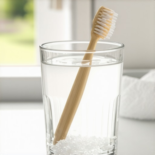 Home remedy for gum swelling Saltwater rinse and soft toothbrush for post-dental crown care