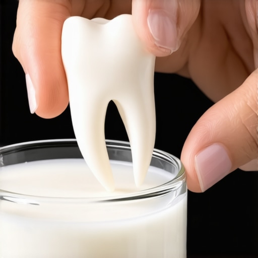How to handle a tooth that was knocked out completely in an accident