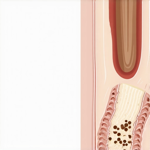 Close up illustration of tooth enamel texture showing how stains get trapped in surface scratches.