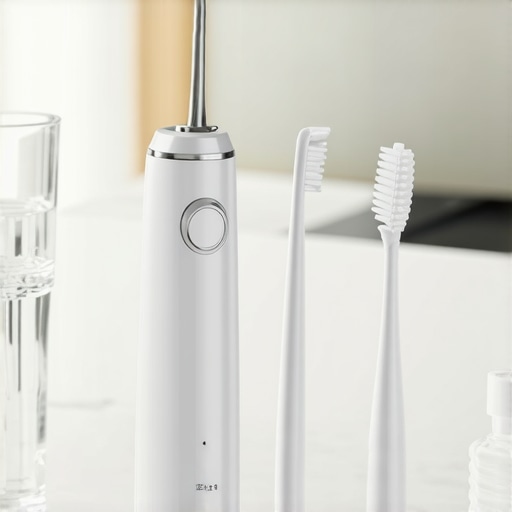 A water flosser and interdental brush for maintaining dental implants and veneers.