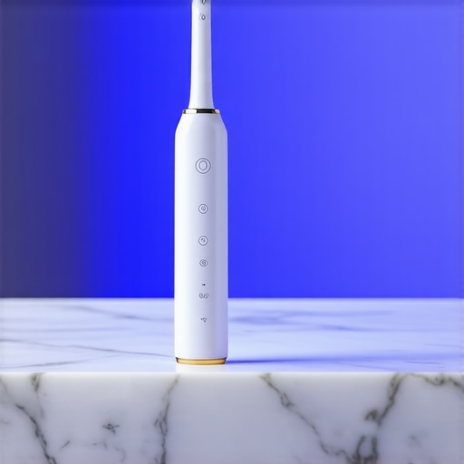 Close up of a 3D dental scanner and professional electric toothbrush in a modern clinic.