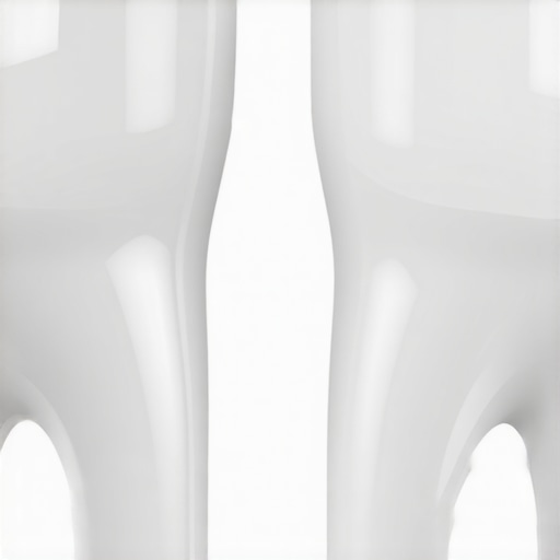 Natural Tooth vs. Translucent Dental Crown A comparison of a natural tooth and a porcelain dental crown highlighting translucency and light reflection.