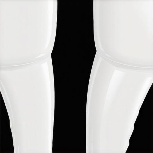 Close up comparison of a natural looking porcelain veneer versus an opaque fake looking veneer.