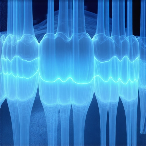 Professional CBCT Dental Scan Visualization Medical 3D scan showing the relationship between tooth roots and the maxillary sinus cavity.