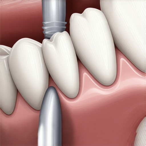 3D medical graphic of a jawbone graft procedure for dental implants