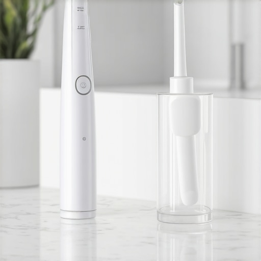 Professional Dental Maintenance Tools High-tech water flosser and night guard for protecting dental implants and veneers