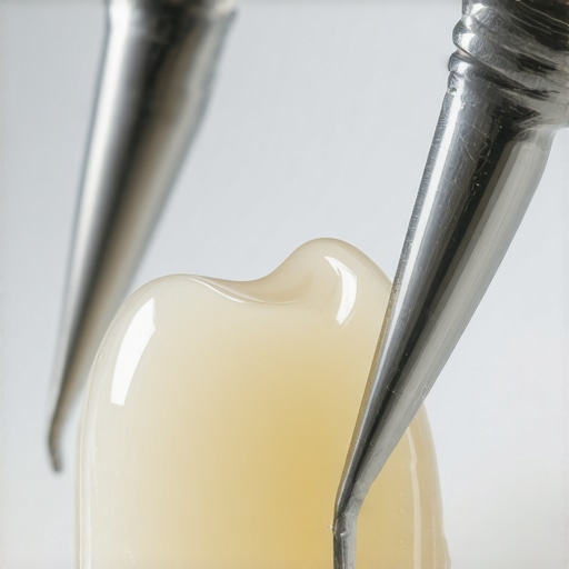 Realistic Porcelain Veneer Textures Close-up of a porcelain veneer showing natural translucency and realistic dental anatomy.