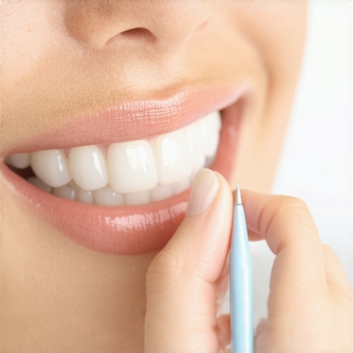 Selecting a Natural Tooth Shade for Veneers A dentist using a shade guide to match porcelain veneers to a patient's natural smile for a realistic look.