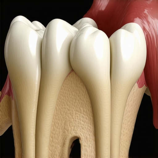 Diagram of a sinus lift and bone graft for dental implants