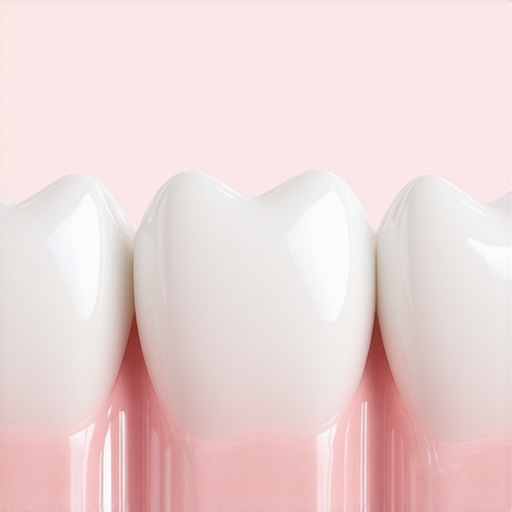 Macro view of a porcelain veneer showing realistic translucency and texture.